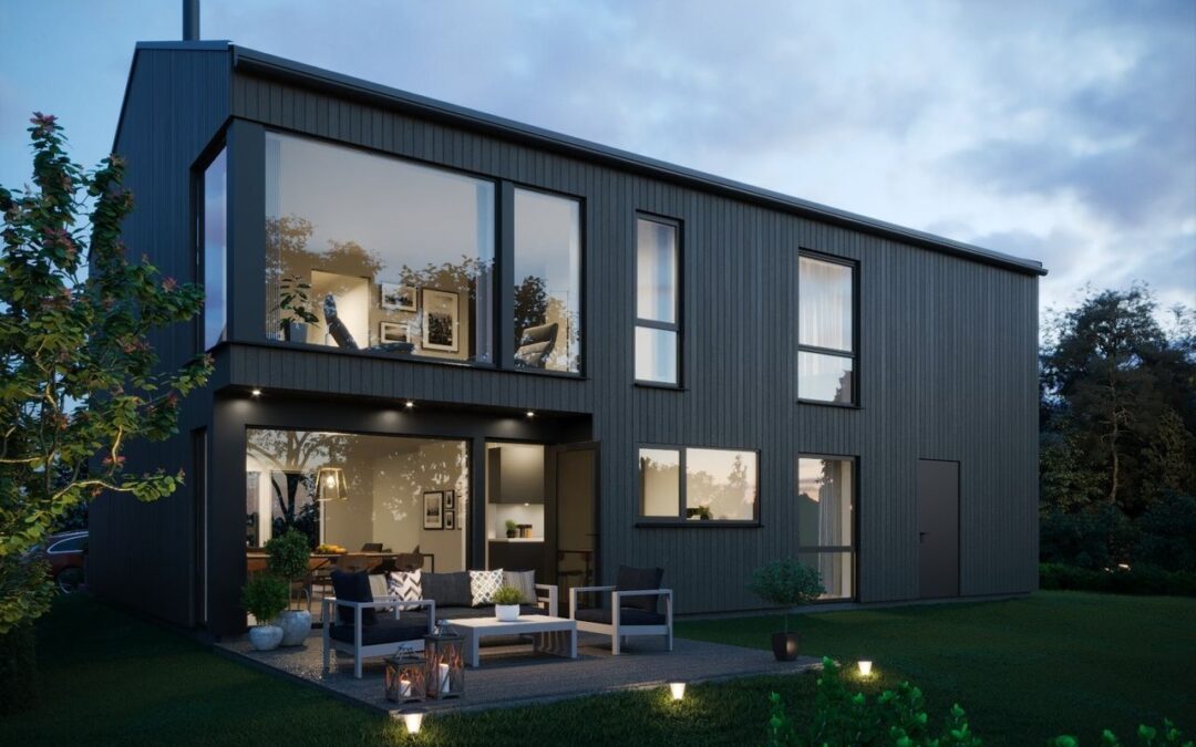 To eneboliger i Solsvingen, Drammen kommune